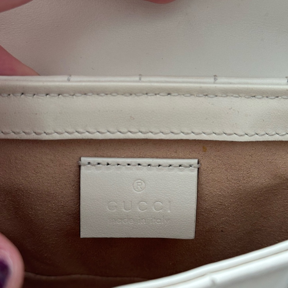 GUCCI GG Marmont Super Mini Bag - Cream - Picture 6 of 8